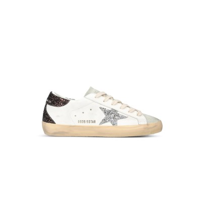 GOLDEN GOOSE WOMEN'S SUPERSTAR STAR-APPLIQUE LOW-TOP LEATHER SNEAKERS GWF00102